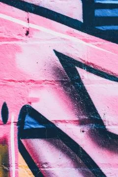 Close up of graffiti texture Stock Photos