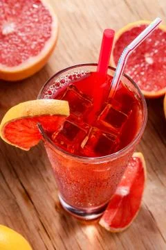 Close-up grapefruit drink Stock Photos