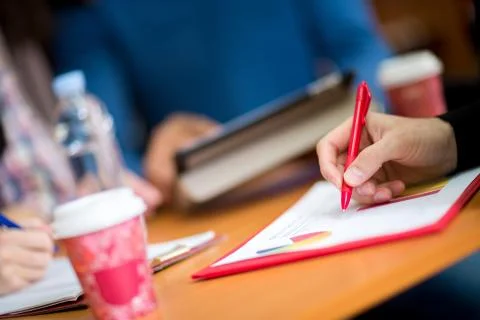 Close up of graph on working table Stock Photos