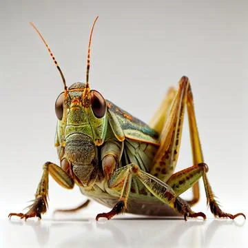 A close up of a grasshopper Illustrazione stock