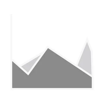Close-up of gray area chart Illustrazione stock