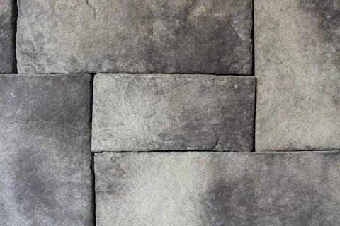 Close-Up of Gray Castle Stone Wall Texture with Contemporary Masonry Pattern Stock Photos