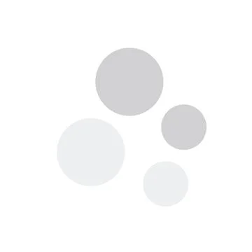 Close-up of gray graph with circles Illustrazione stock