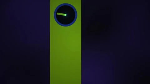 Close-up of a green and black level tool. Stock Footage 336226869