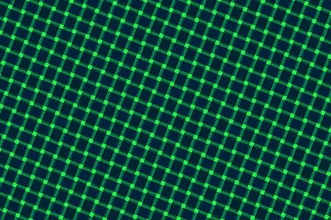 Close-up of green and blue led grid on circuit board Stock Illustration