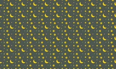 Close-up of green and yellow computer circuit board pattern Stock-Illustration