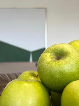 Close-up of green apples Stock Photos