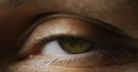 Close up of a green eye Stock Footage 99745217