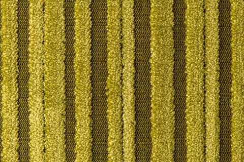 Close up of green fabric texture with vertical striped pattern Stock Photos
