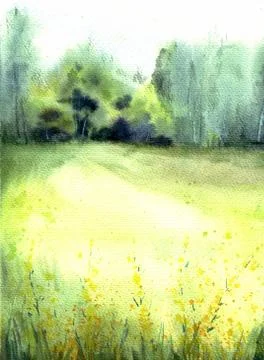 A close up of a green field Stock Illustration