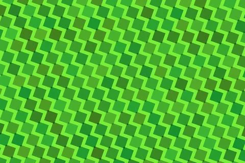 Close-up of green geometric pattern with zigzag shapes Stock Illustration