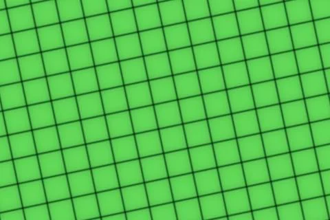 Close-up of green grid pattern with squares and lines Stock Illustration