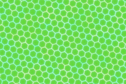Close-up of green honeycomb pattern background Stockillustratie