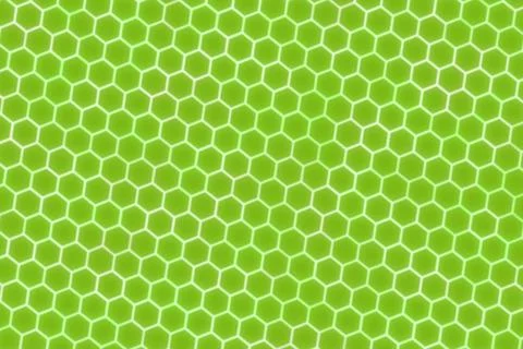 Close-up of green honeycomb pattern on fabric surface Stock Illustration