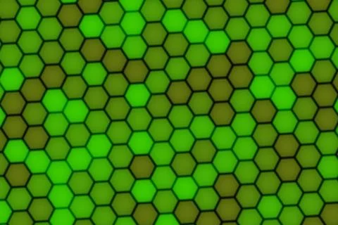 Close-up of green honeycomb pattern with hexagons 스톡 일러스트