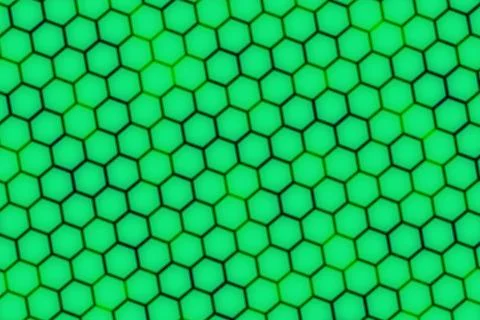 Close-up of green honeycomb pattern on surface 스톡 일러스트