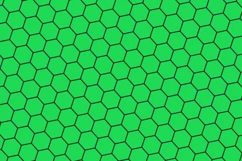 Close-up of green honeycomb pattern on surface Stock Illustration