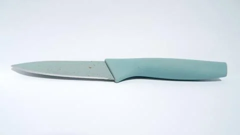 Close up of green knife Foto stock