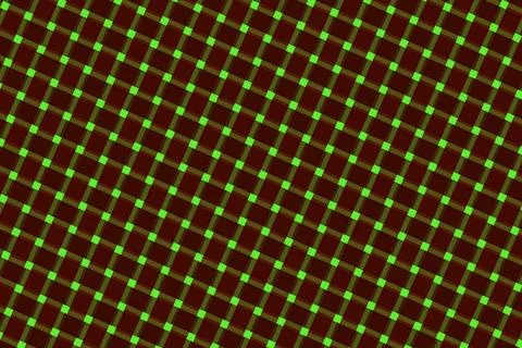 Close-up of green led lights on a circuit board Stock Illustration