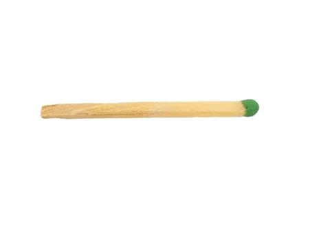 Close-up of a green match Stock Photos