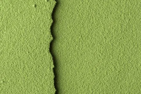 Close-up of green matcha powder with a sharp textured edge, perfect as 스톡 사진