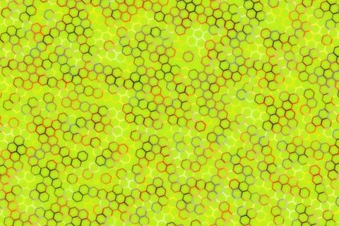 Close-up of green moss with small yellow and orange patches Stock Illustration