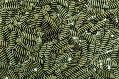Close-up of green pasta Stock Photos