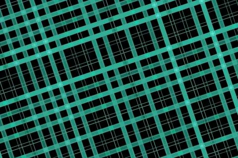 Close-up of green plastic grid with black background Stock Illustration