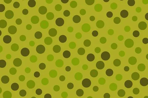 Close-up of green polka dot fabric pattern background Stock Illustration