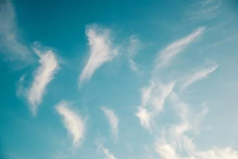 Close-up of green sky with clouds in Spain 库存照片