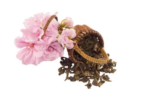 Close-up of green tea Stock Photos
