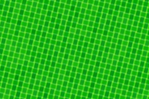 Close-up of green textured fabric with small squares pattern Illustrazione stock