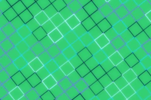 Close-up of a green textured surface with square patterns Stock Illustration