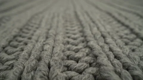 Close-up grey fabric knitted texture background Stock Footage 148088059