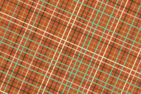 Close-up of a grid pattern with brown and green lines Stock Photos