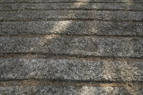 Close-up of grooved stone pathway texture Stock Photos