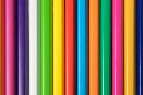 Close-up of a group of pencils Stock Photos