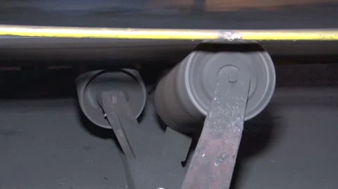 Close-up guide roller conveyor Stock Footage 56373233