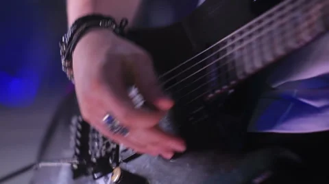 Close-up of guitar Stock Footage 54047996