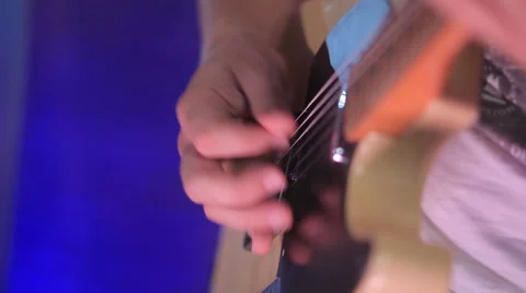 Close-up of guitar Vídeo Stock 54048358