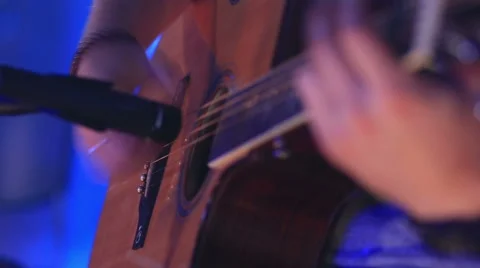 Close-up of guitar Stock Footage 54052289