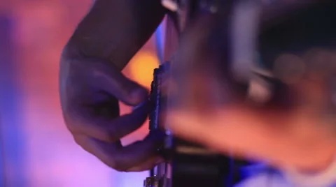 Close-up of guitar Video stock 54052324