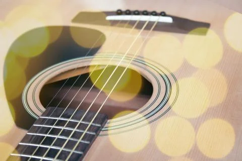 Close up of guitar Stock Photos