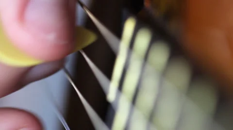 Close up of guitar picking Video stock 37229165