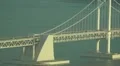 Close Up The Gwangan Suspension Bridge At Sunset HD HD Footage