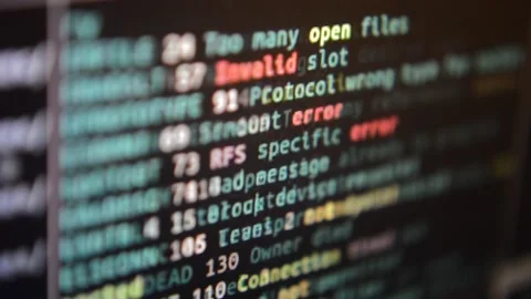 Close-up hacking code for software program. code close-up Stock Footage 198849836