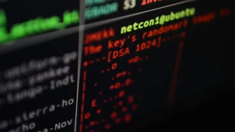 Close-up hacking code for software program. code close-up Stock Footage 198862779