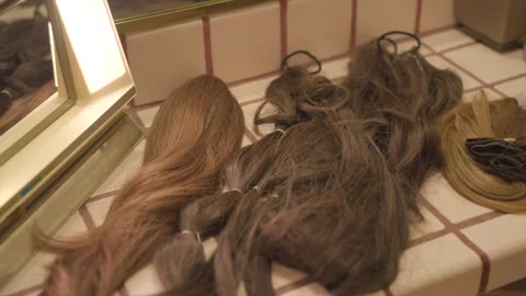 Close up hair extensions Stock Footage 313908889