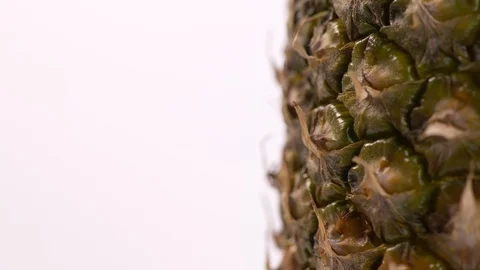 Close Up of Half Pineapple Rotating 스톡 동영상 130119772