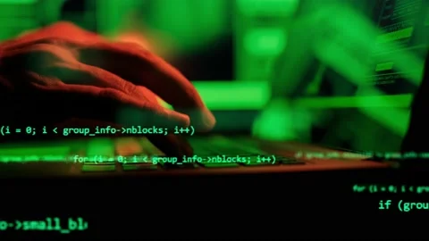 Close up hand of developing programming and coding technologies. Programmer hand Stock Footage 161099966